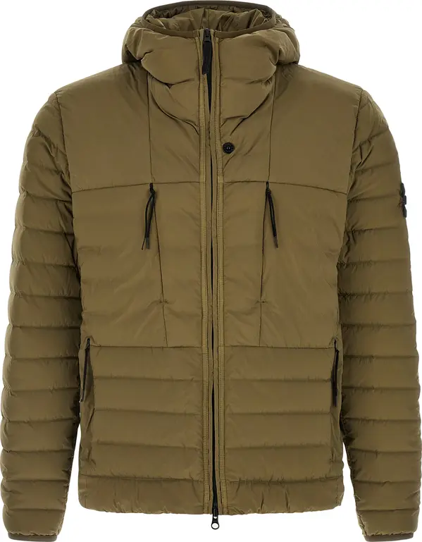 Bicolor Polyamide Full-Length Jacket
