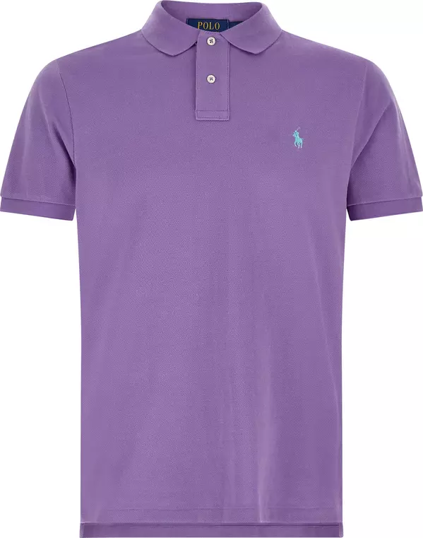 Purple Cotton Polo Shirt