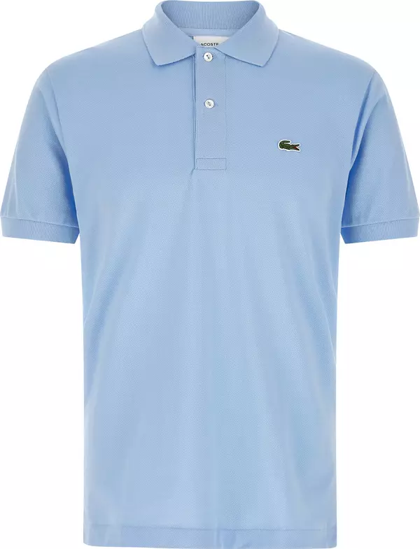 Blue Cotton Polo Shirt