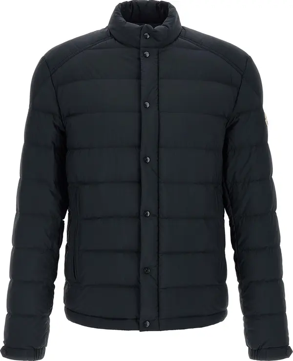 Blue Polyamide Full-Length Jacket