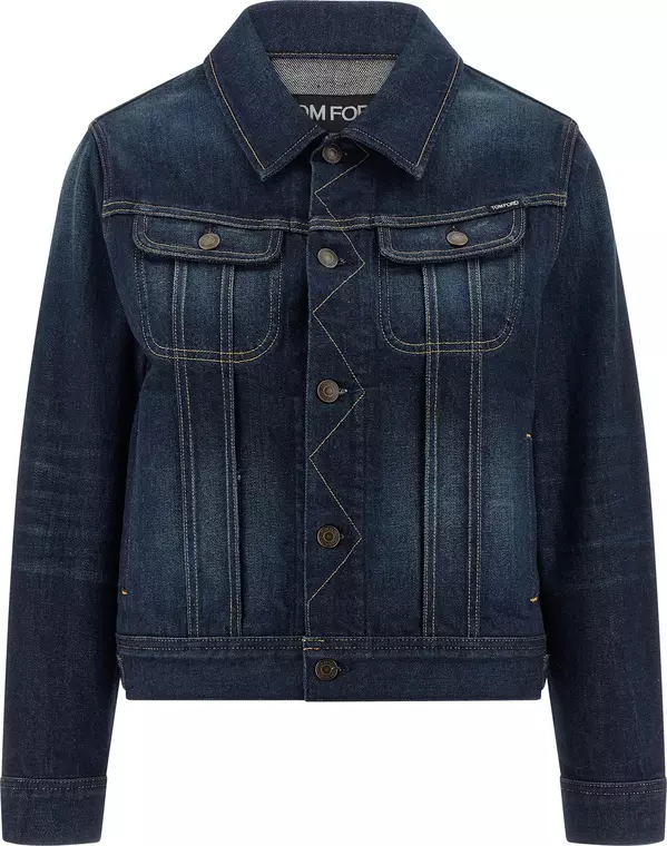 Blue Cotton Denim Jacket