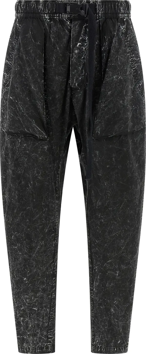 Black Cotton Casual Pants
