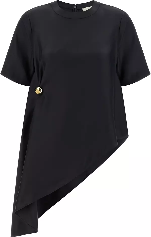 Black Silk Blouse