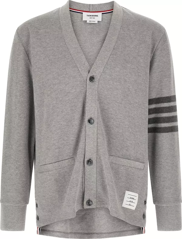 Gray Cotton Cardigan