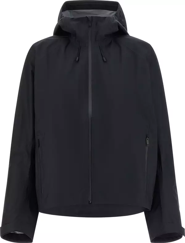 Black Polyester Shell Jacket