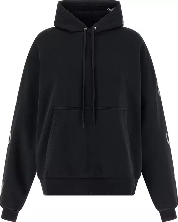 Black Cotton Hoodie