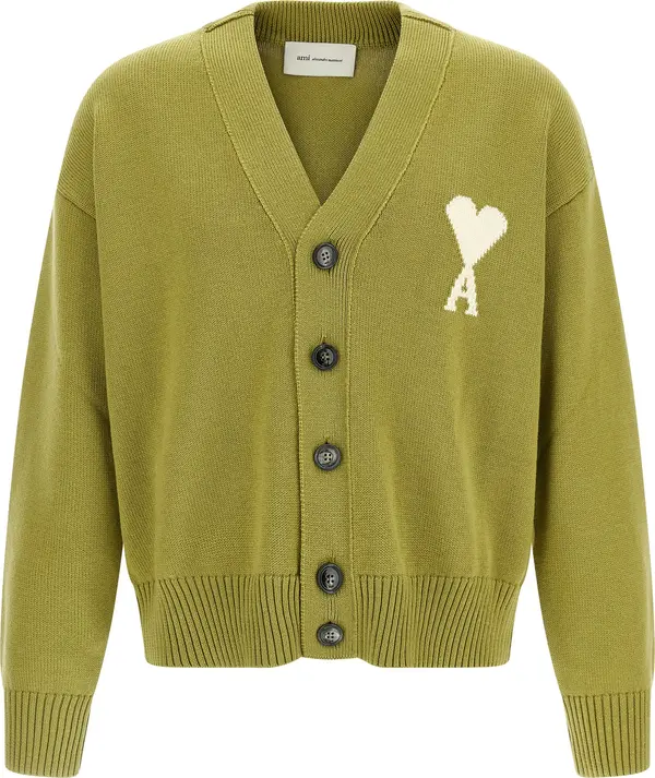 Bicolor Wool Cardigan