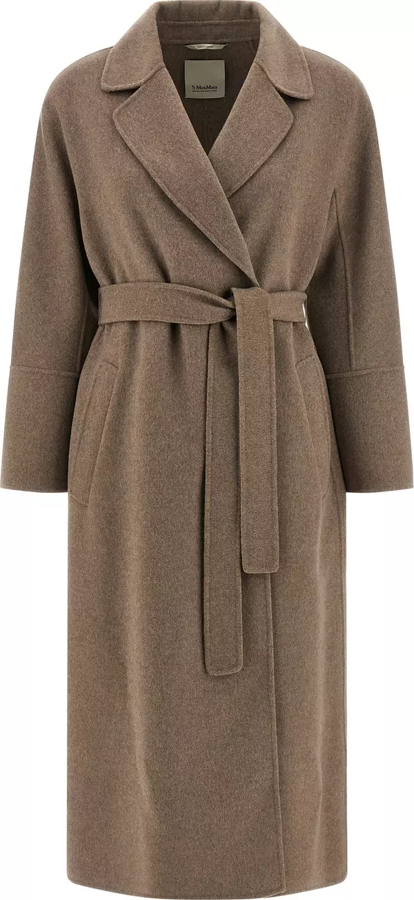 Brown Virgin Wool Coat