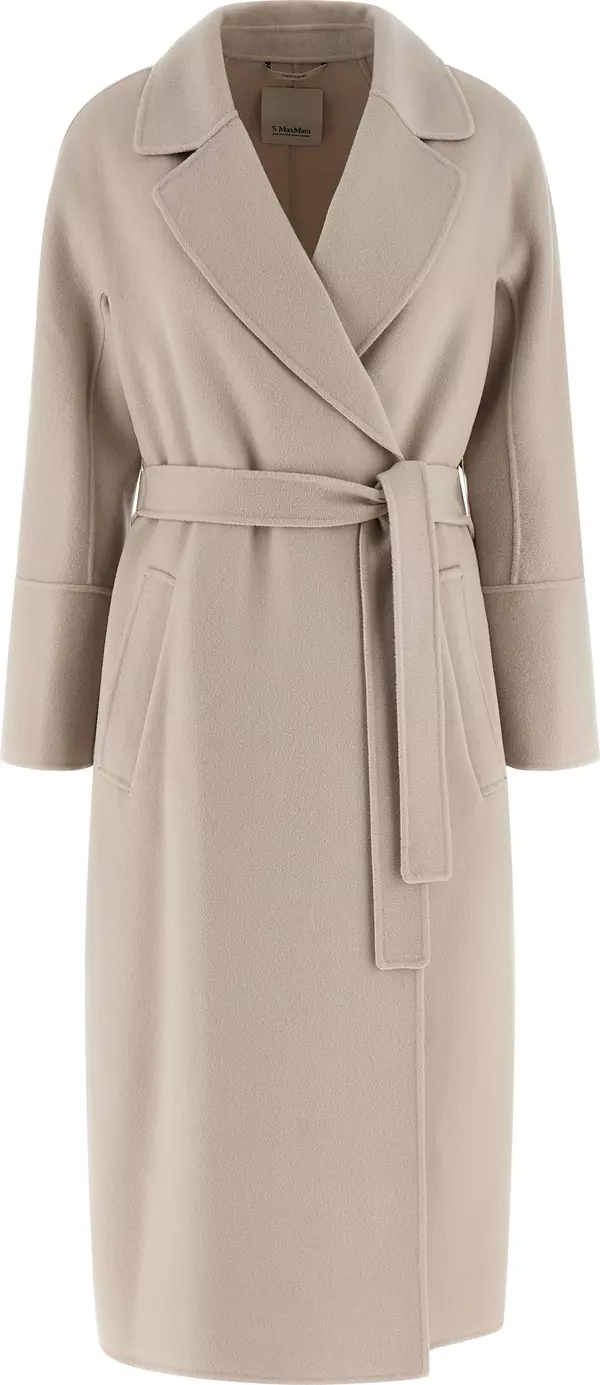 Beige Virgin Wool Coat