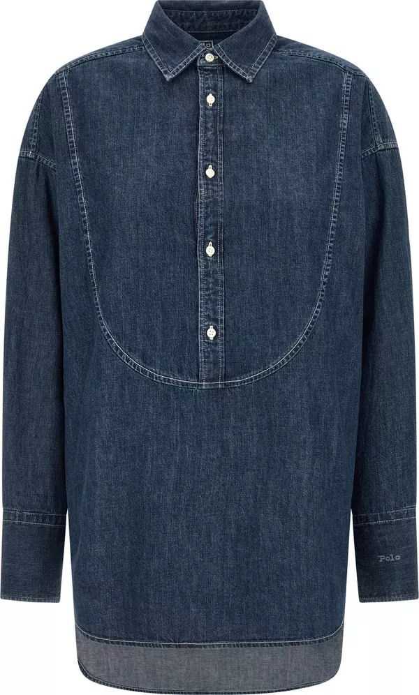 Blue Cotton Blouse