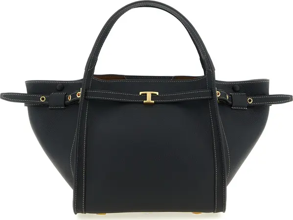 Black Calfskin Tote Bag
