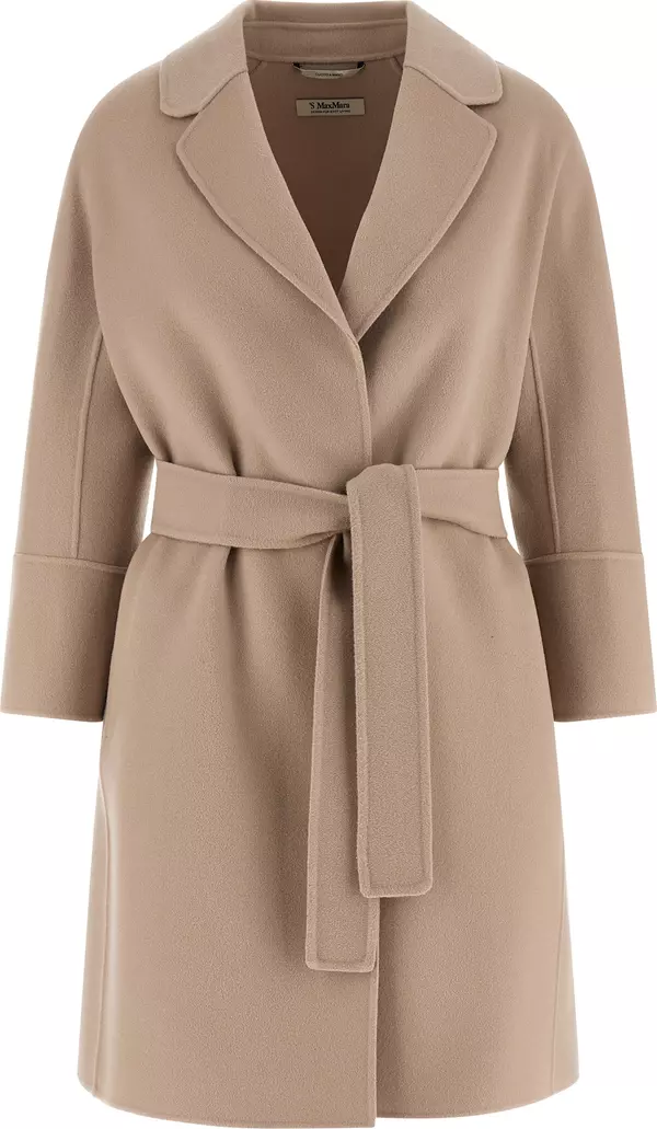 Beige Virgin Wool Coat