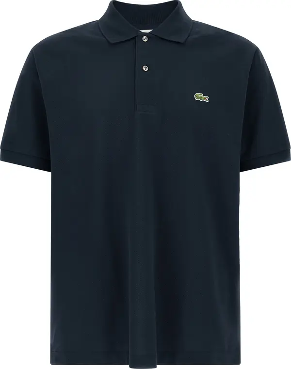 Blue Cotton Polo Shirt