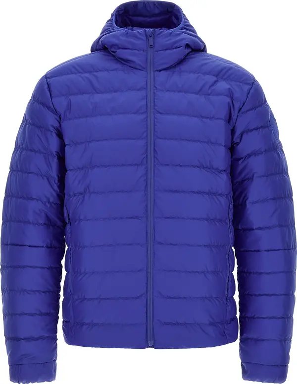 Blue Polyamide Full-Length Jacket