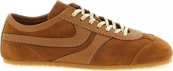 Brown Calfskin Sneakers