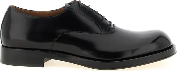 Black Calfskin Oxfords And Derbies