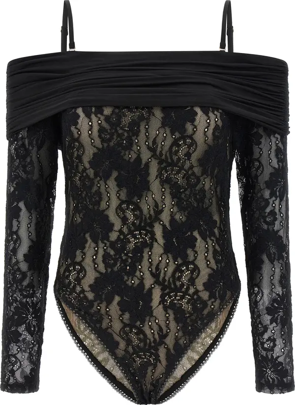 Black Polyamide Bodysuit