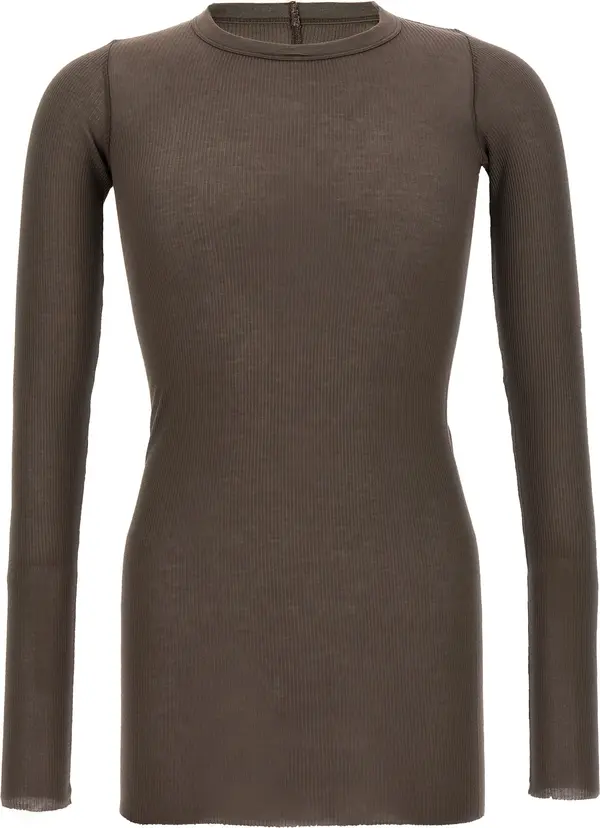 Gray Viscose T-Shirt