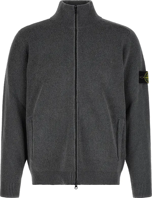 Gray Cotton Cardigan