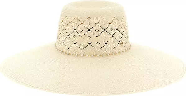 Beige Fabric Sunhat