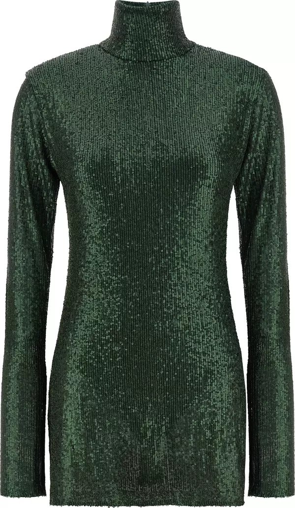 Bicolor Polyester Short Dress