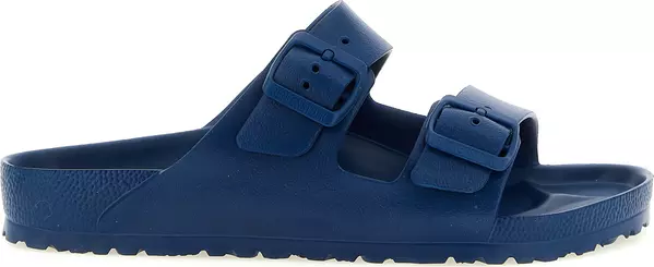Blue Polyethylene Flat Sandals