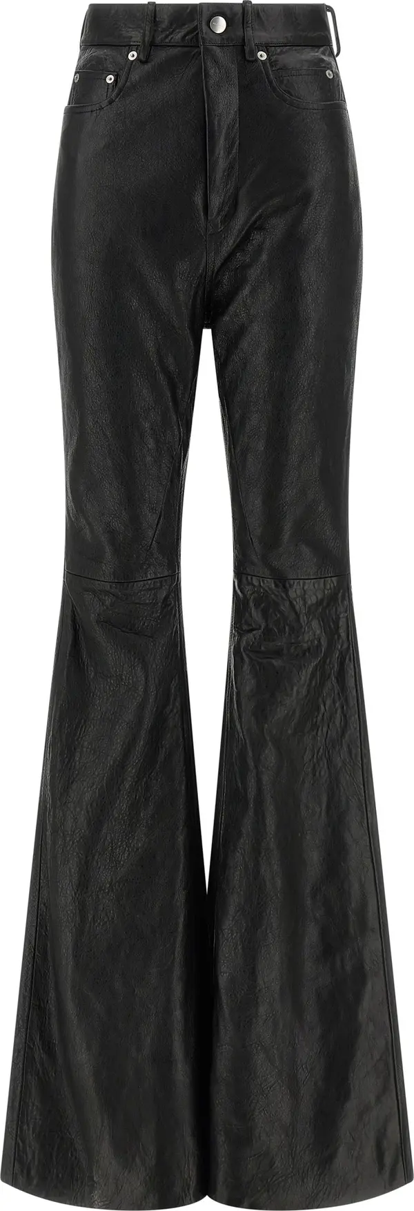 Black Lamb Leather Pants