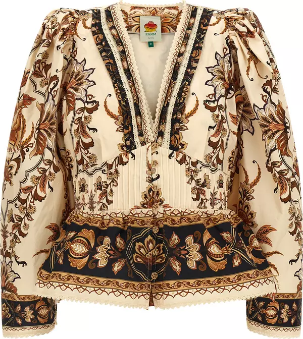 Beige Cotton Blouse