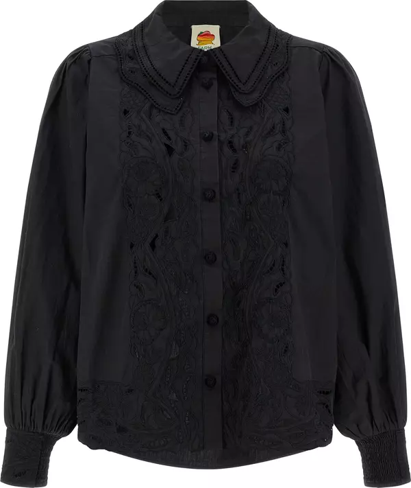 Black Cotton Blouse