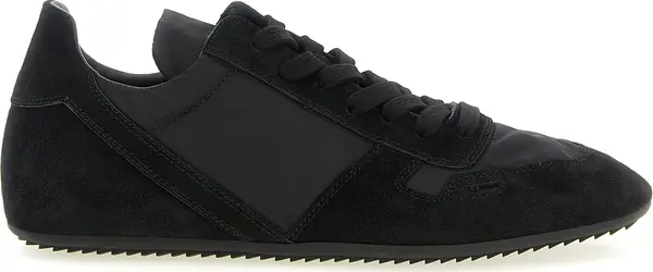 Black Calfskin Athletic Sneakers