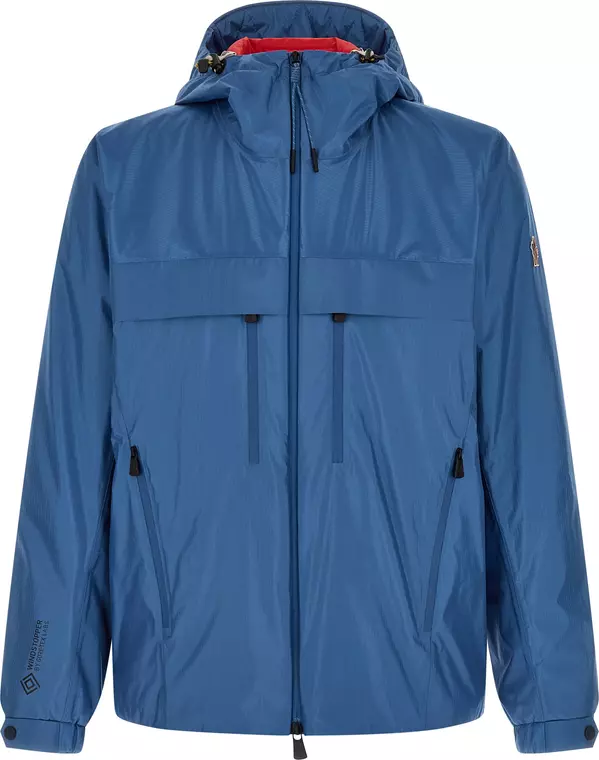 Blue Polyamide Shell Jacket