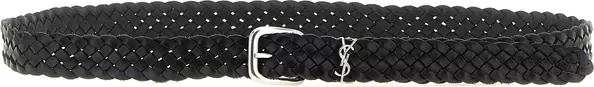Black Calfskin Regular Belt