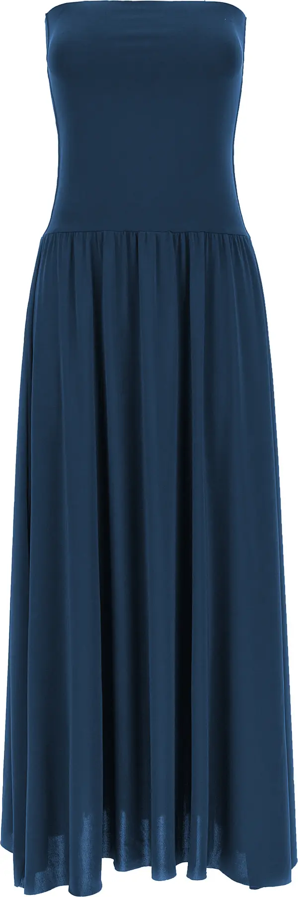 Bicolor Polyamide Long Dress