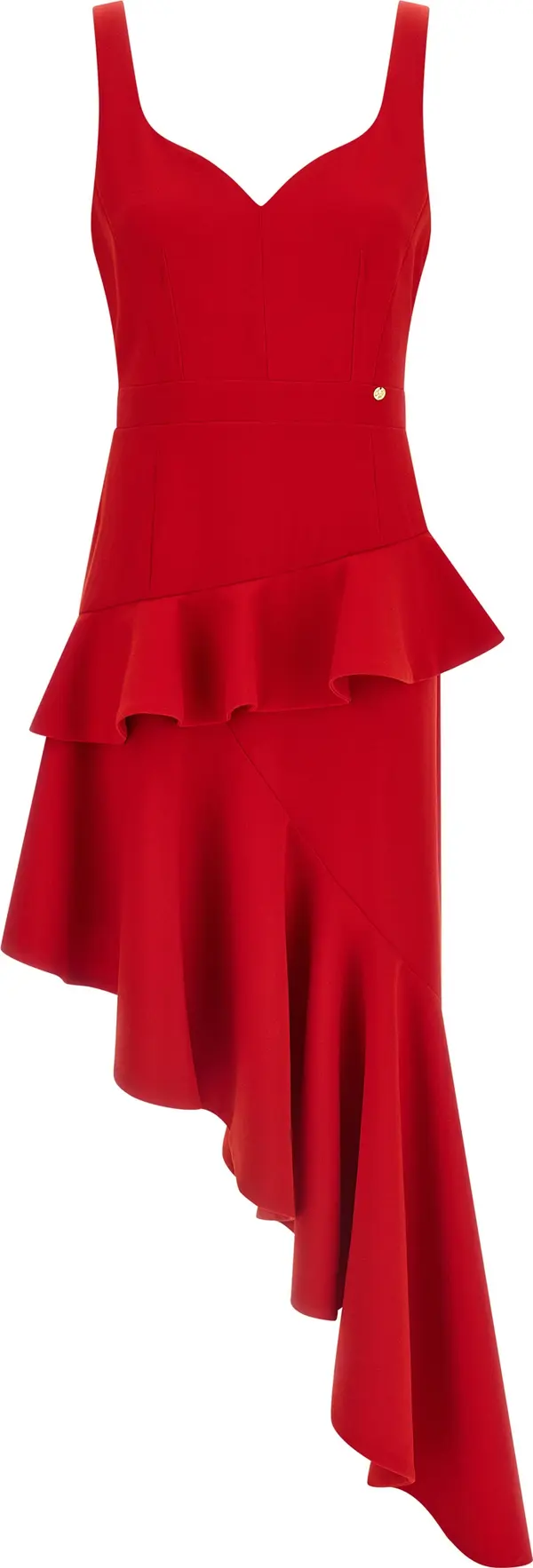 Multicolor Polyester Midi Dress