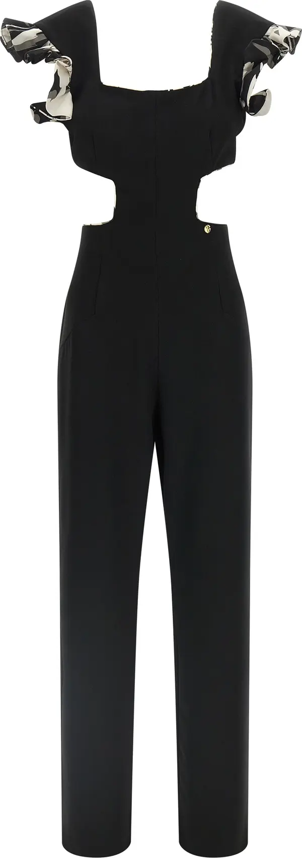 Black Polyester Jumpsuit
