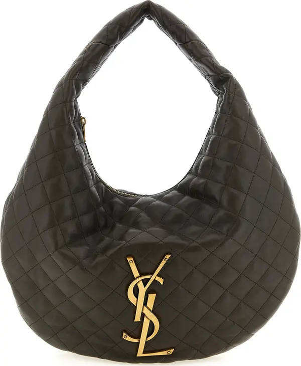 Brown Lamb Leather Shoulder Bag