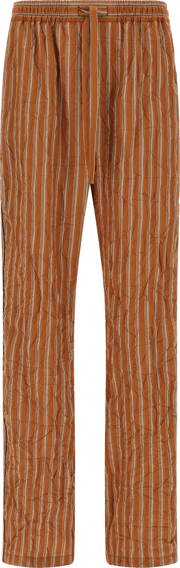 Brown Viscose Casual Pants