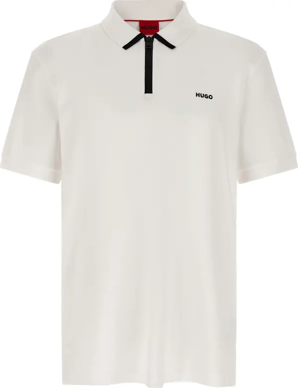 White Cotton Polo Shirt