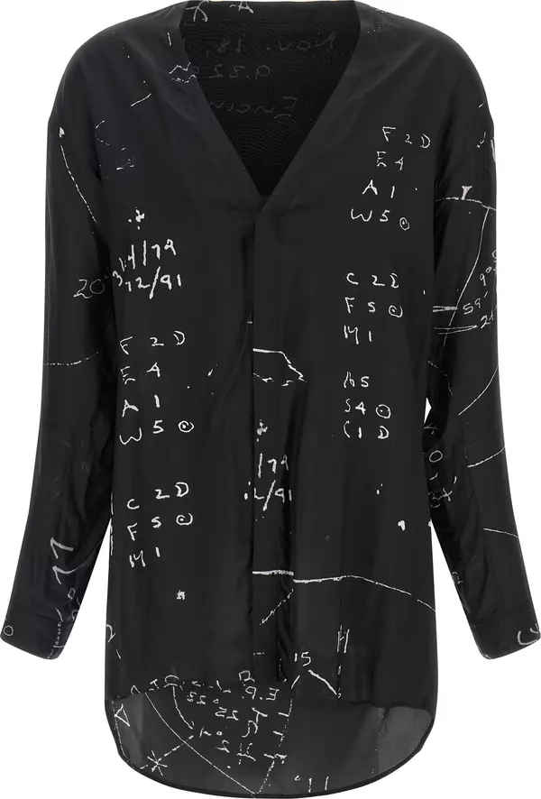 Black Viscose Blouse