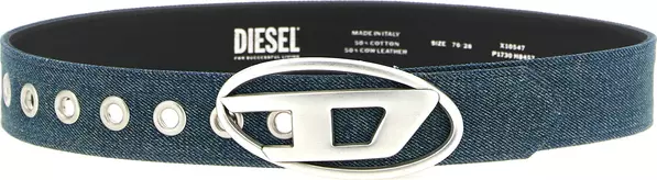 Blue Cotton Regular Belt