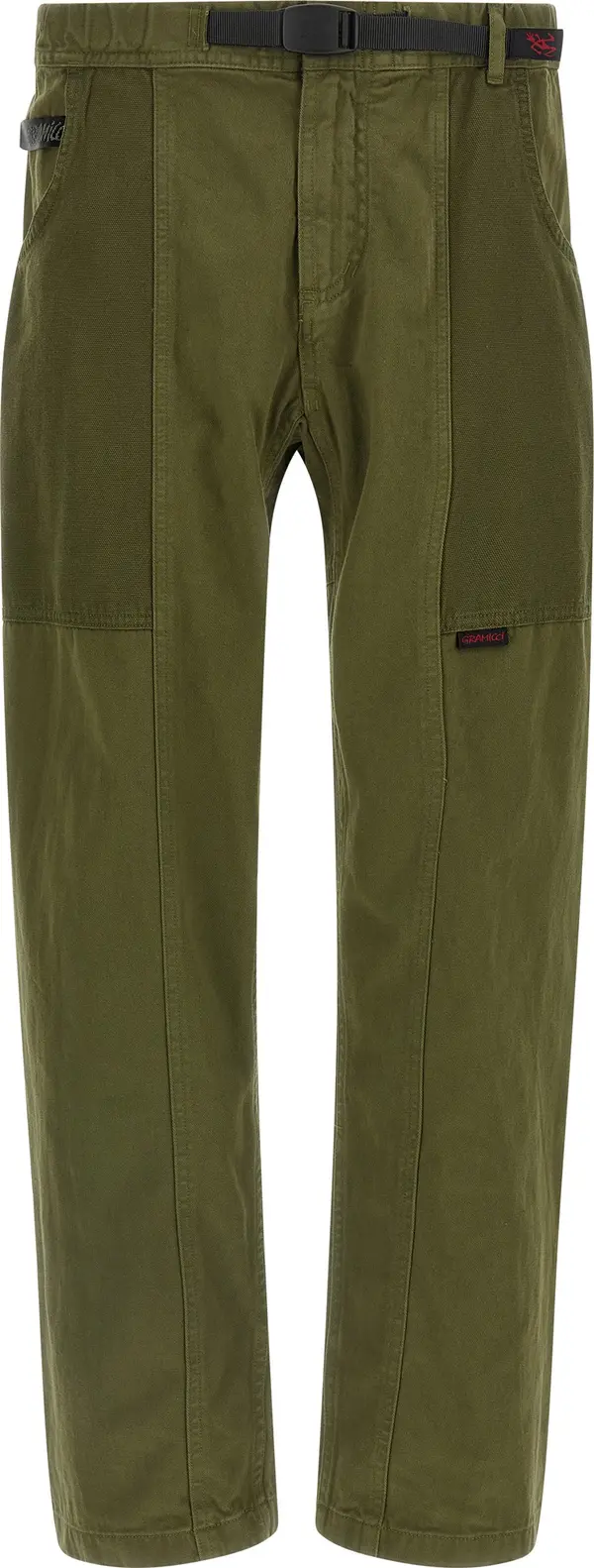 Bicolor Cotton Casual Pants