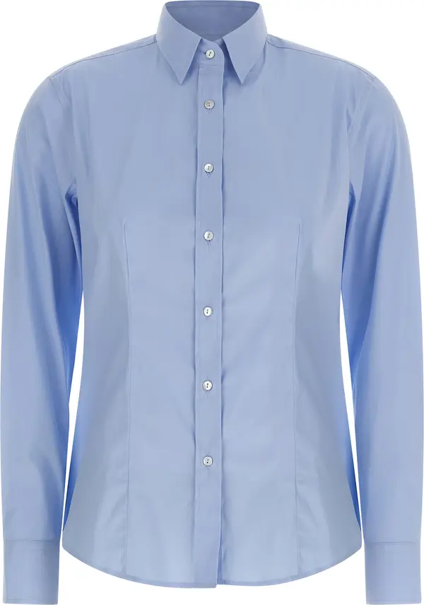 Blue Cotton Blouse