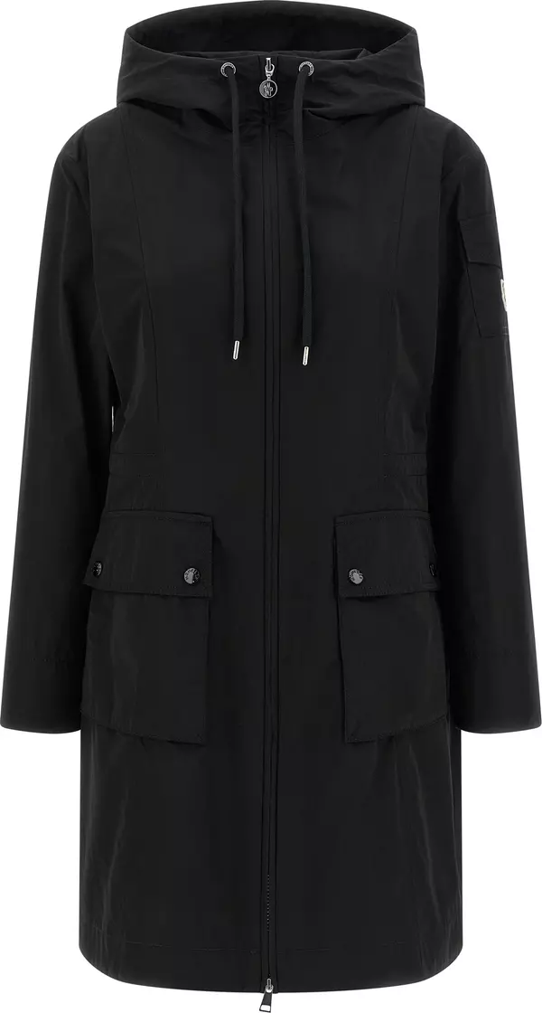 Black Polyester Parka