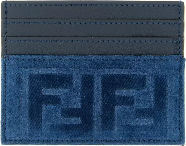 Blue Cotton Cardholder