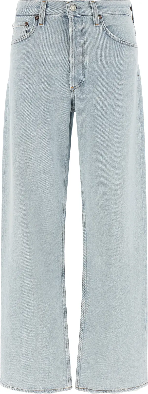 Blue Cotton Relaxed Fit Jeans
