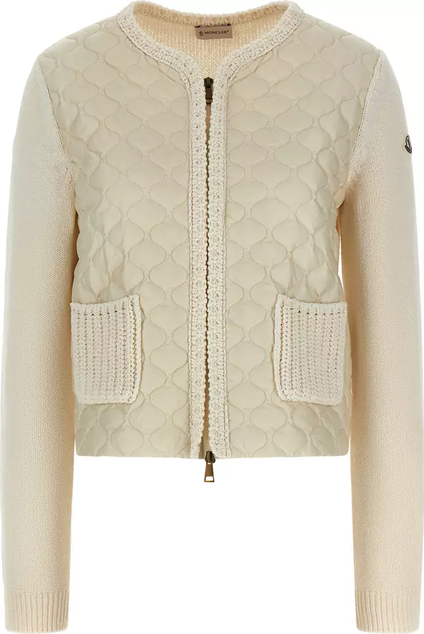 Beige Cotton Cardigan