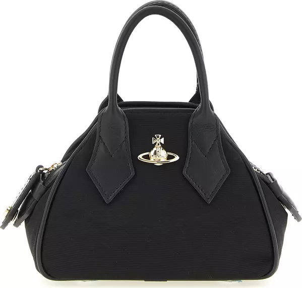 Black Viscose Handbag