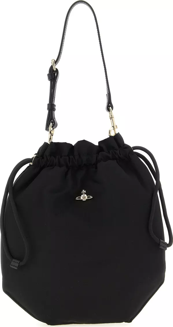Black Viscose Handbag