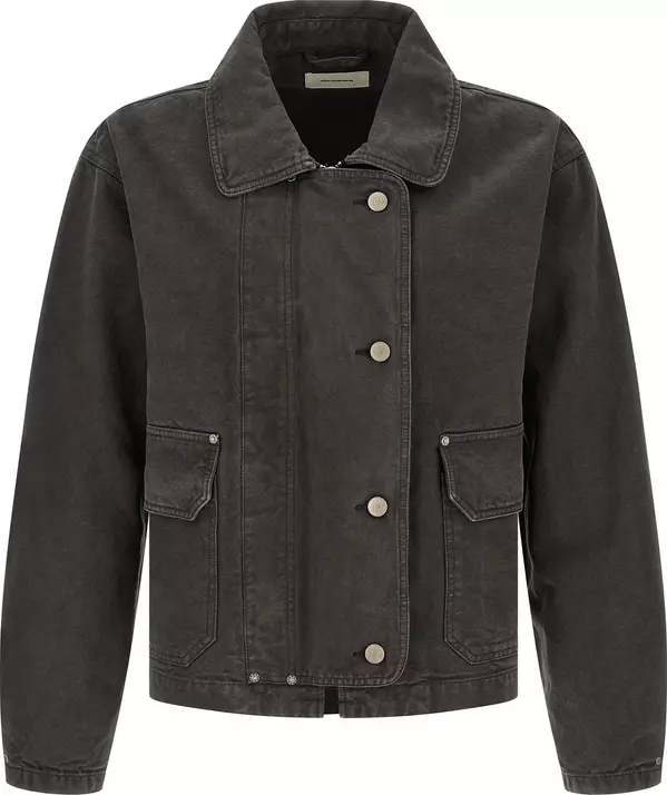 Gray Organic Cotton Denim Jacket