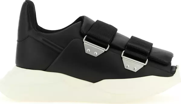 Black Calfskin Athletic Sneakers